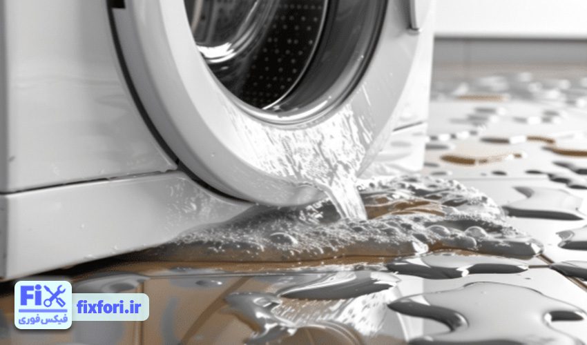8. نشتی ماشین لباسشویی زاروتی