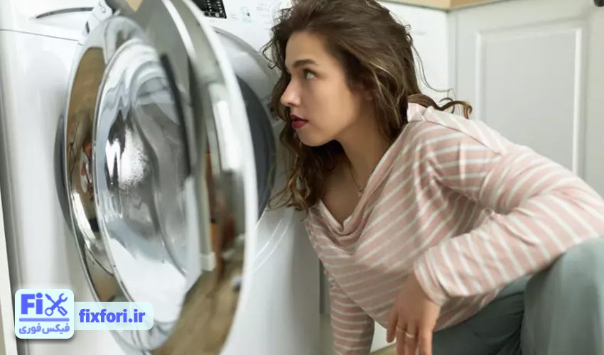 عدم چرخش صحیح در تعمیر لباسشویی آبسال