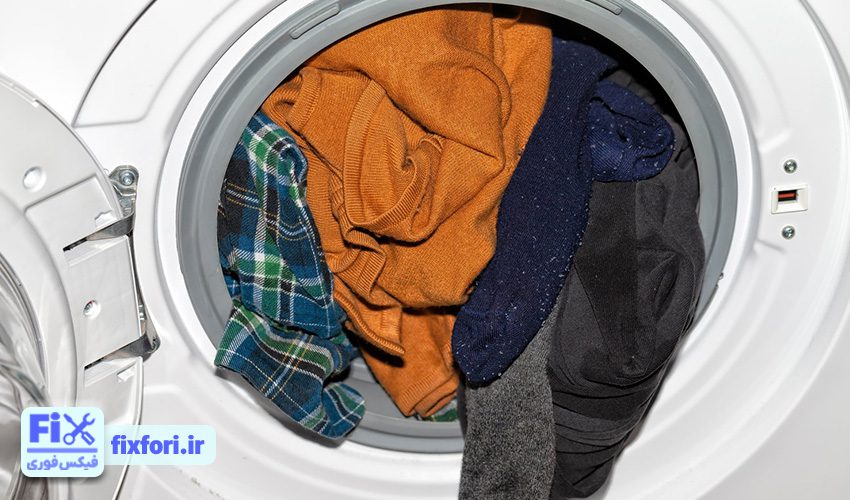 پر کردن بیش از حد مخزن لباسشویی