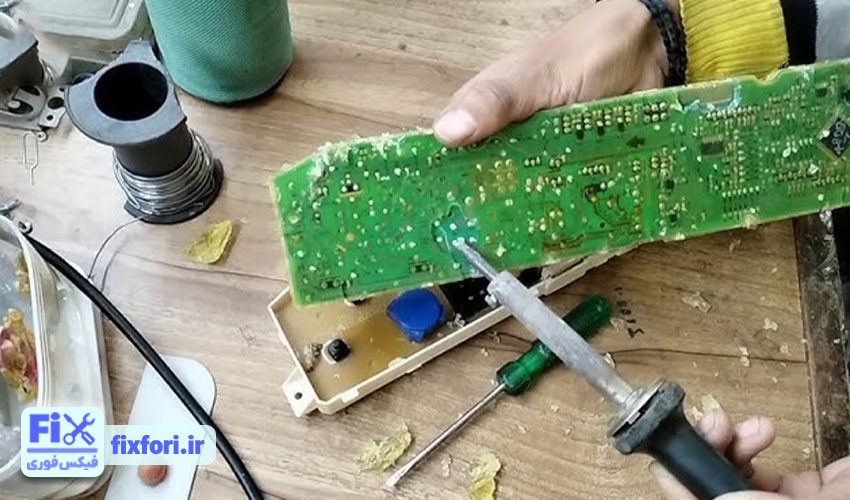 عیبیابی سوختن برد ماشین لباسشویی باکنشت