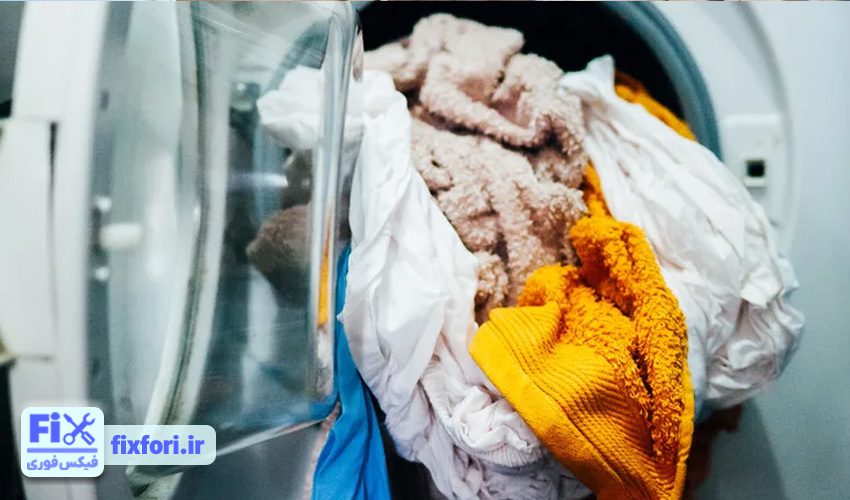 پر کردن بیش از حد لباسشویی علت تمیز نشستن ماشین لباسشویی سامسونگ