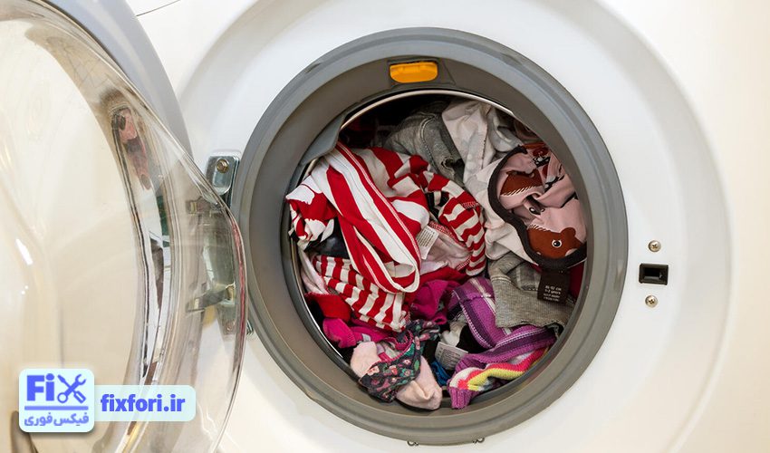 پر کردن بیش از حد ماشین لباسشویی