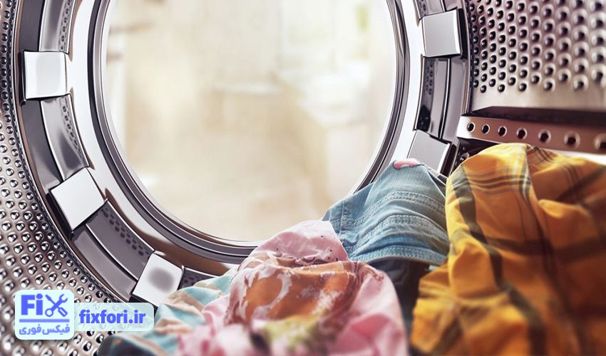 نامتعادل بودن بار در دیگ علت لرزش ماشین لباسشویی حایر