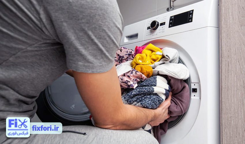 پر کردن بیش از حد دیگ علت صدا دادن ماشین لباسشویی جی پلاس