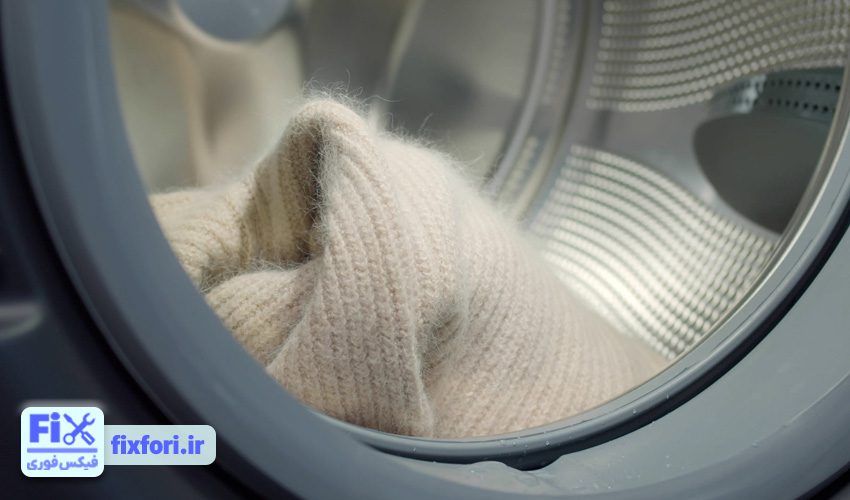 نامتعادل بودن لباسها داخل دستگاه