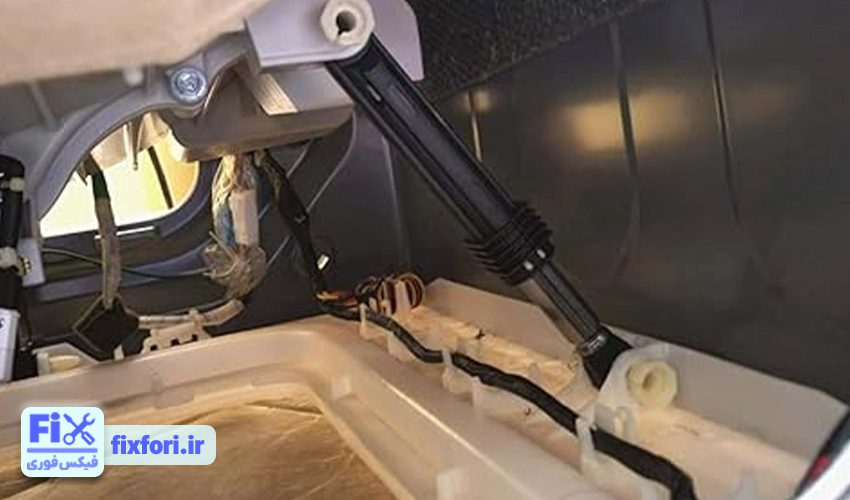 8. فرسوده شدن کمک فنر های لباسشویی اسنوا