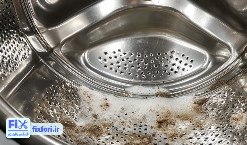 تجمع رسوبات و آلودگی در ماشین لباسشویی فیلکو