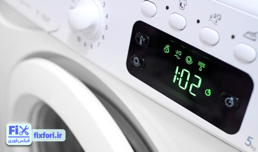 افزایش زمان باقی‌مانده در طول شستشو لباسشویی