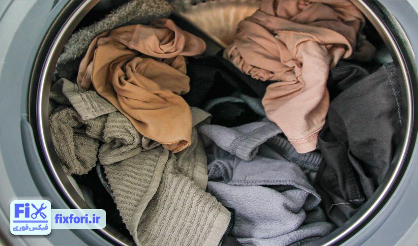 پرکردن بیش از حد ماشین لباسشویی