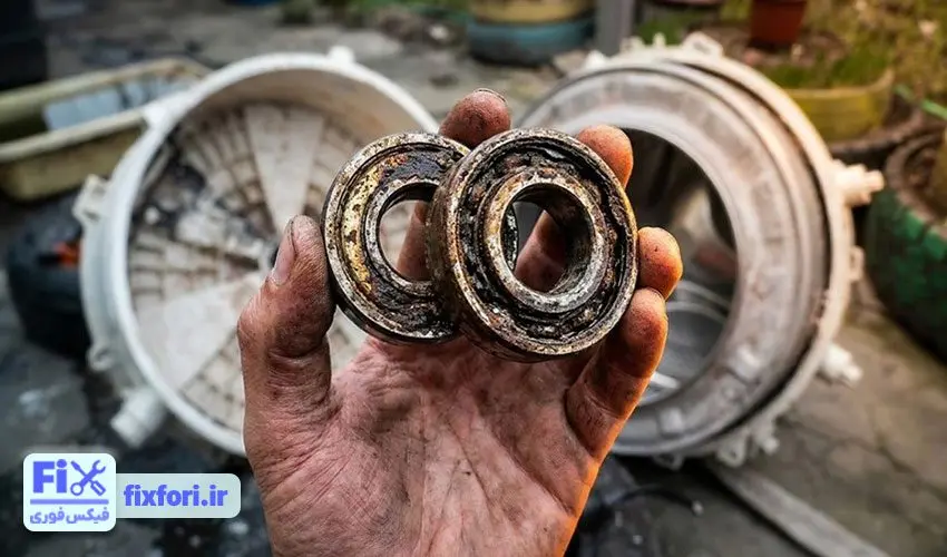 خرابی بلبرینگ؛ علت صدا دادن لباسشویی مجیک