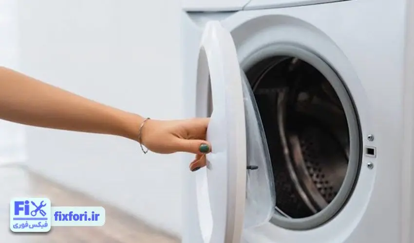 آبگیری نکردن لباسشویی بهی به علت بسته نشدن درب