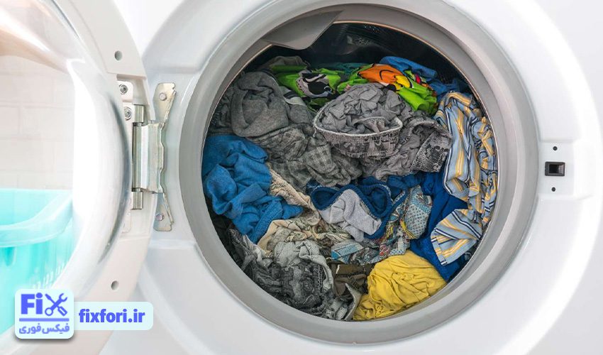 1. عدم آبگیری لباسشویی آزمایش