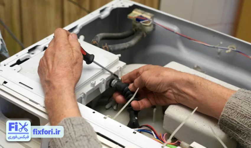 خرابی اتصالات برقی علت ارور OE لباسشویی دوو