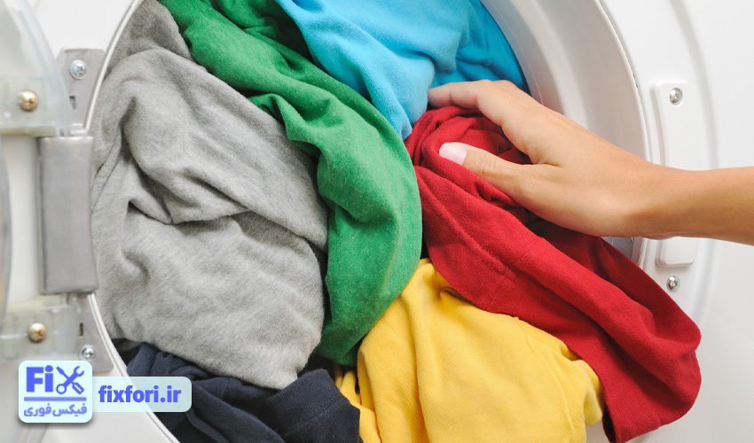 پر بودن یا خالی بودن بیش از حد علت لرزش ماشین لباسشویی حایر