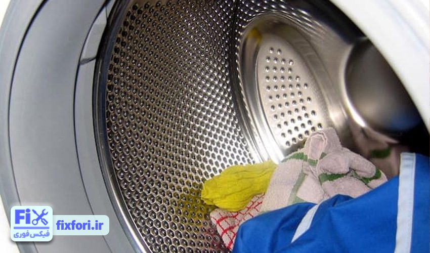 دیگ لباسشویی نمی‌چرخد
