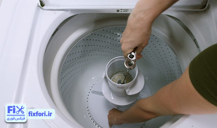 استفاده از ابزار نامناسب فیلتر لباسشویی